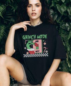 Grinch Mode On Off Retro Sweatshirt, Grinch Hoodie, Christmas Cute Xmas Tee, Grinch Sweat