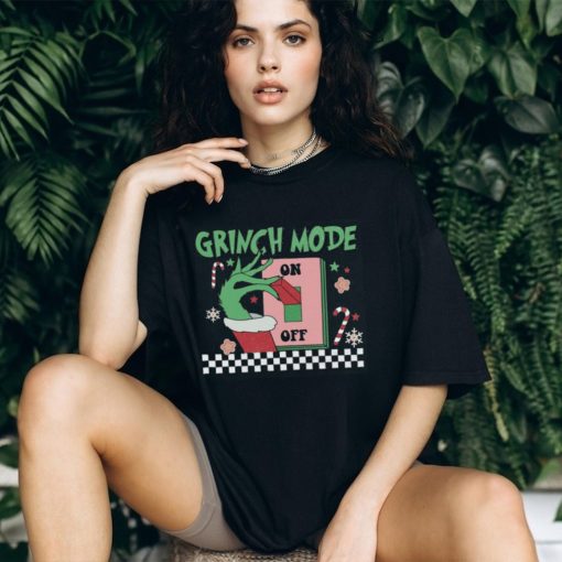 Grinch Mode On Off Retro Sweatshirt, Grinch Hoodie, Christmas Cute Xmas Tee, Grinch Sweat