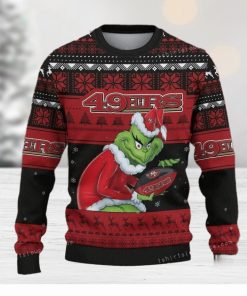 Grinch San Francisco 49er Red Ugly Sweater