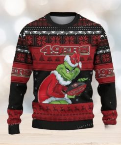 Grinch San Francisco 49er Red Ugly Sweater