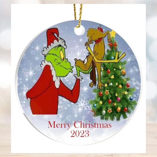 Grinch Tree Christmas Ornament, Gift For Christmas