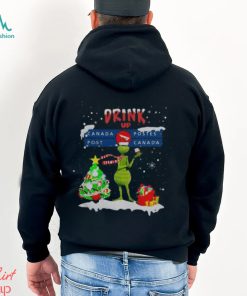 Grinch drink up Canada Postes Post Canada christmas shirt, hoodie, sweater, long sleeve and tank top Grinch drink up Canada Postes Post Canada christmas shirt
