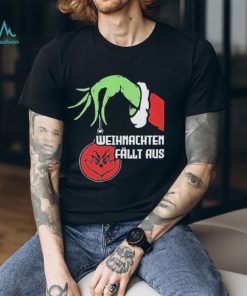 Grinch hand Holding weihnachten fällt aus t shirt