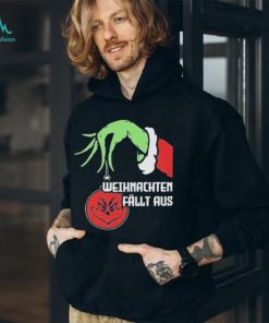 Grinch hand Holding weihnachten fällt aus t shirt