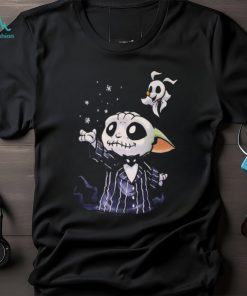 Grogu Skellington Grogu Baby Yoda Jack Skellington And Zero TShirt
