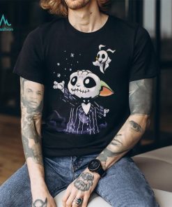 Grogu Skellington Grogu Baby Yoda Jack Skellington And Zero TShirt