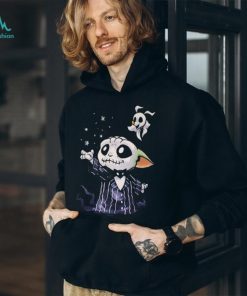 Grogu Skellington Grogu Baby Yoda Jack Skellington And Zero TShirt