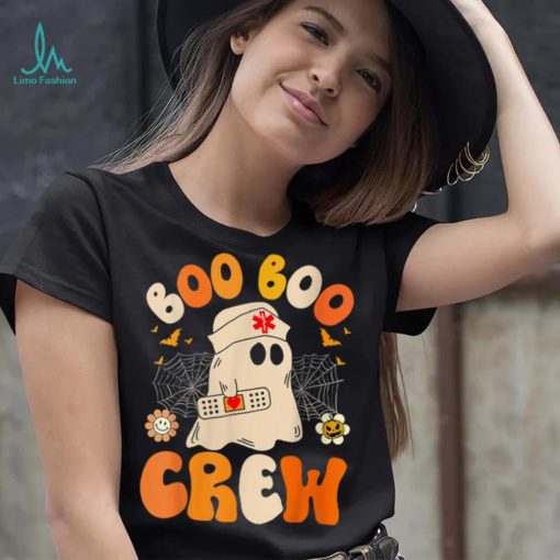 Groovy Boo Boo Crew Nurse Funny Ghost Women Halloween Nurse T Shirt