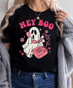 Groovy Hey Boo Cute Ghost Funny Halloween Mens Womens Kids T Shirt (1)