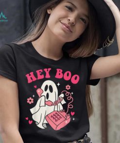 Groovy Hey Boo Cute Ghost Funny Halloween Mens Womens Kids T Shirt (1)