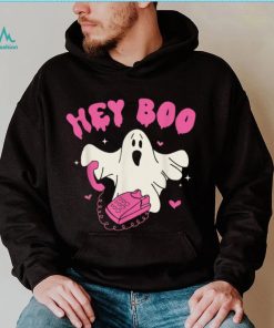 Groovy Hey Boo Pink Cute Halloween Costume Outfit Women Kids T Shirt