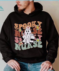 Groovy Retro Spooky Nurse Ghost Halloween Trick Or Treat T Shirt