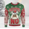 Christmas Reindeer Neon Light Bright Ugly Christmas 3D Sweaters Gift For Men And Women