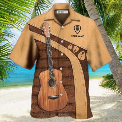 Guitar Old Guitarist And The Pick Personalized Hawaiian Shirt