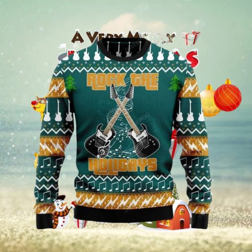 Guitar Rock The Holiday For Ugly Christmas Sweater Special Gift For Men Women