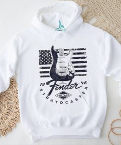 Guitar X The Original Fender Stratocaster American flag logo shirt