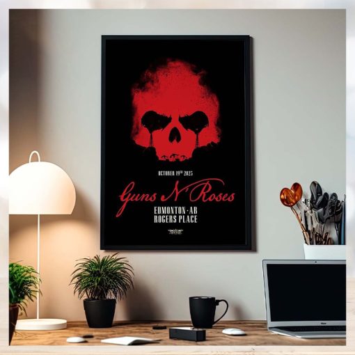 Guns N Roses Edmonton AB At Rogers Place On October 19th North America Tour 2023 Home Poster Canvas