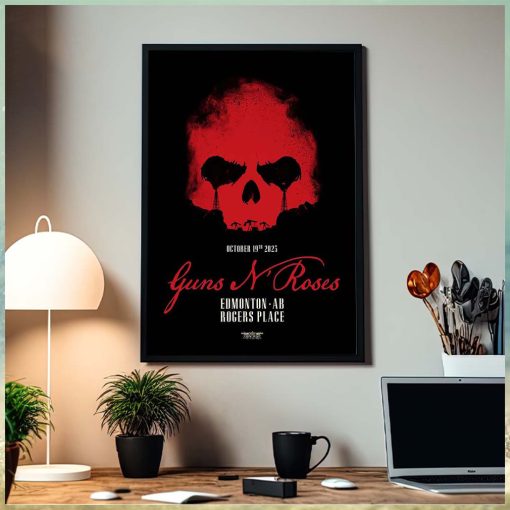 Guns N Roses Edmonton AB At Rogers Place On October 19th North America Tour 2023 Home Poster Canvas