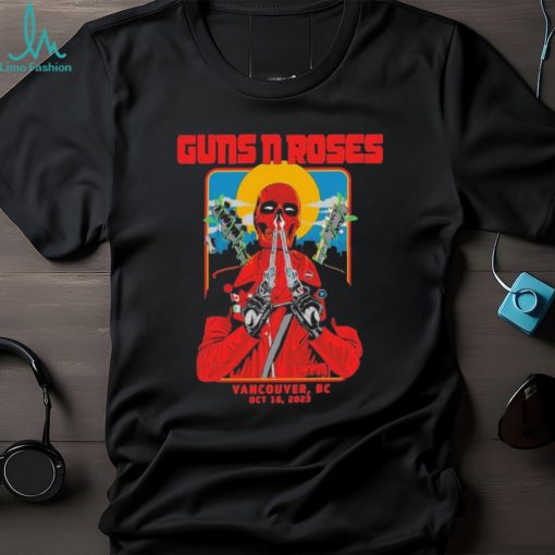 Guns N Roses Vancouver 2023 At BC Place Stadium October 16 Deadpool Skull Style American Tour Unique T Shirt