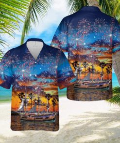 HMS Endeavour replica New Year Hawaiian Shirt