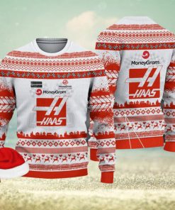 Haas Formula 1 Team Kintted Christmas 3D Sweater For Men And Women