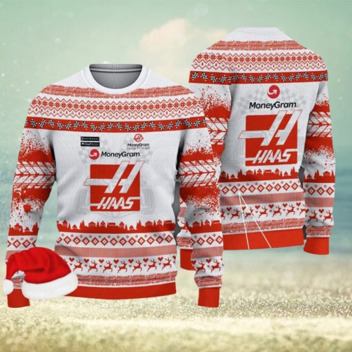 Haas Formula 1 Team Kintted Christmas 3D Sweater For Men And Women