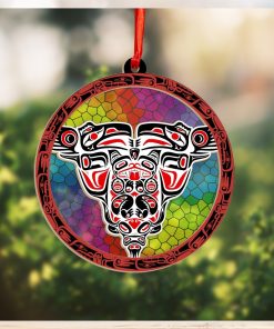 Haida Art Symbolism Suncatcher Ornament Northwest Coast Unique Christmas Ornaments