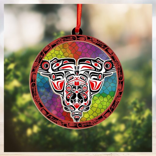 Haida Art Symbolism Suncatcher Ornament Northwest Coast Unique Christmas Ornaments