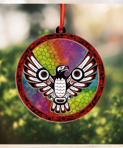 Haida Eagle Art Northwest Coast Suncatcher Ornament Christmas Tree Ornaments