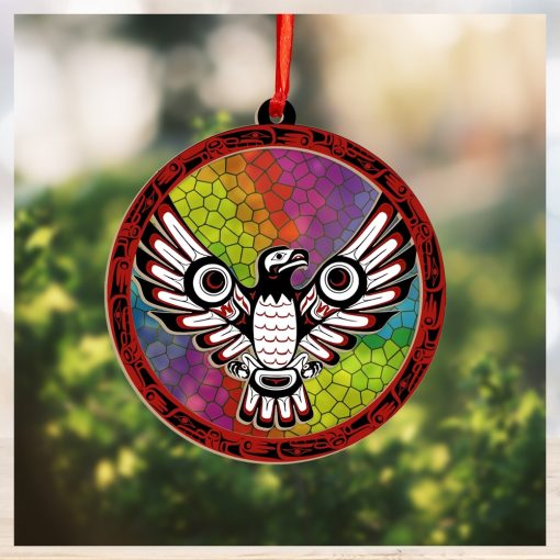 Haida Eagle Art Northwest Coast Suncatcher Ornament Christmas Tree Ornaments