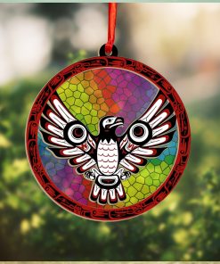 Haida Eagle Art Northwest Coast Suncatcher Ornament Christmas Tree Ornaments