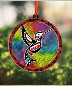 Haida Hummingbird Northwest Coast Suncatcher Ornament Native Art Christmas Ornaments 2023