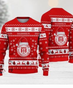 Hallescher FC Surf Bundesliga Logo Team Design Ugly Christmas Sweater For Fans Gift