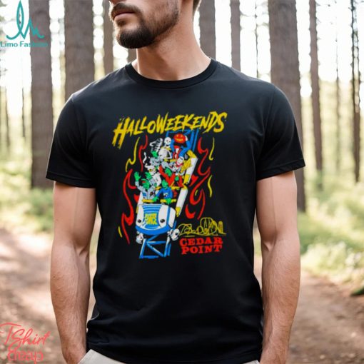 Halloweekends Character Coaster cedar point shirt
