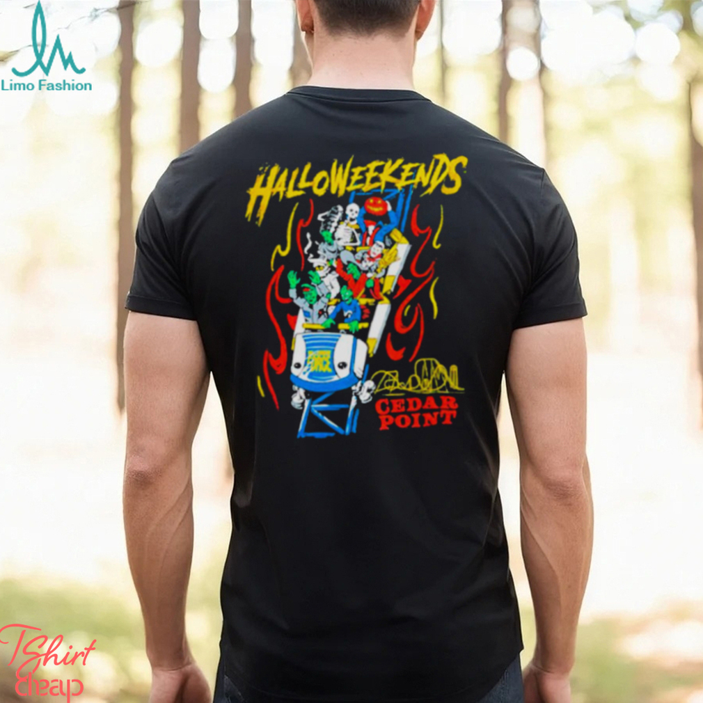 Halloweekends Character Coaster cedar point shirt Halloweekends Character Coaster cedar point shirt