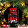 Cream Jeep Perfect Gift For Holiday Xmas Gift Tree Decorations Ornament
