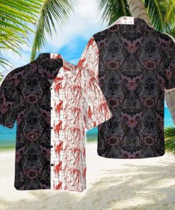 Halloween Blood Gothic Hawaiian Shirt Horror Button Up Shirt Halloween Gifts For Adults