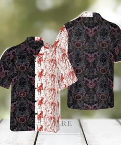 Halloween Blood Gothic Hawaiian Shirt Horror Button Up Shirt Halloween Gifts For Adults