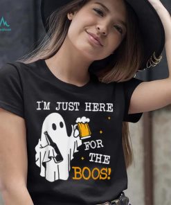 Halloween I'm Just Here For Boos Halloween Beer Lovers T Shirt