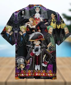 Halloween In Tokyo One Piece Tower Hawaiian Shirt And Short