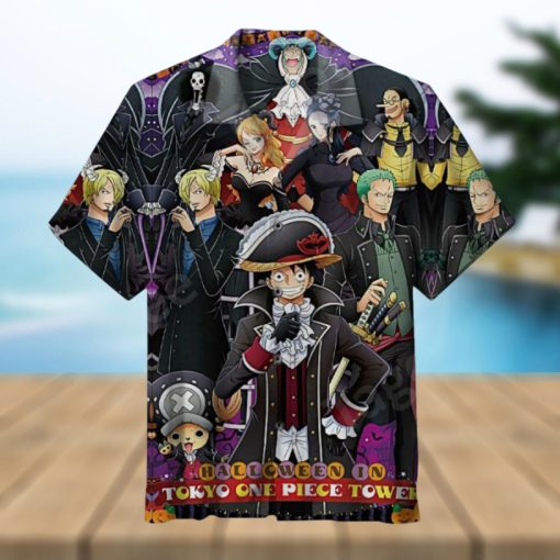 Halloween In Tokyo One Piece Tower Hawaiian Shirt And Short