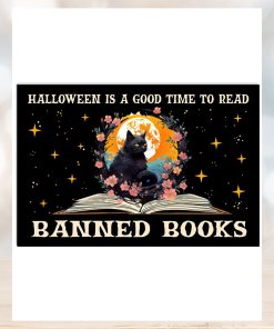 Halloween Is A Good Time To Read Banned Books Poster