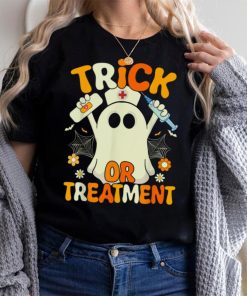 Halloween Nurse Trick Or Treatment Funny Ghost Nurse T Shirt, hoodie, sweater, long sleeve and tank top Halloween Nurse Trick Or Treatment Funny Ghost Nurse T Shirt
