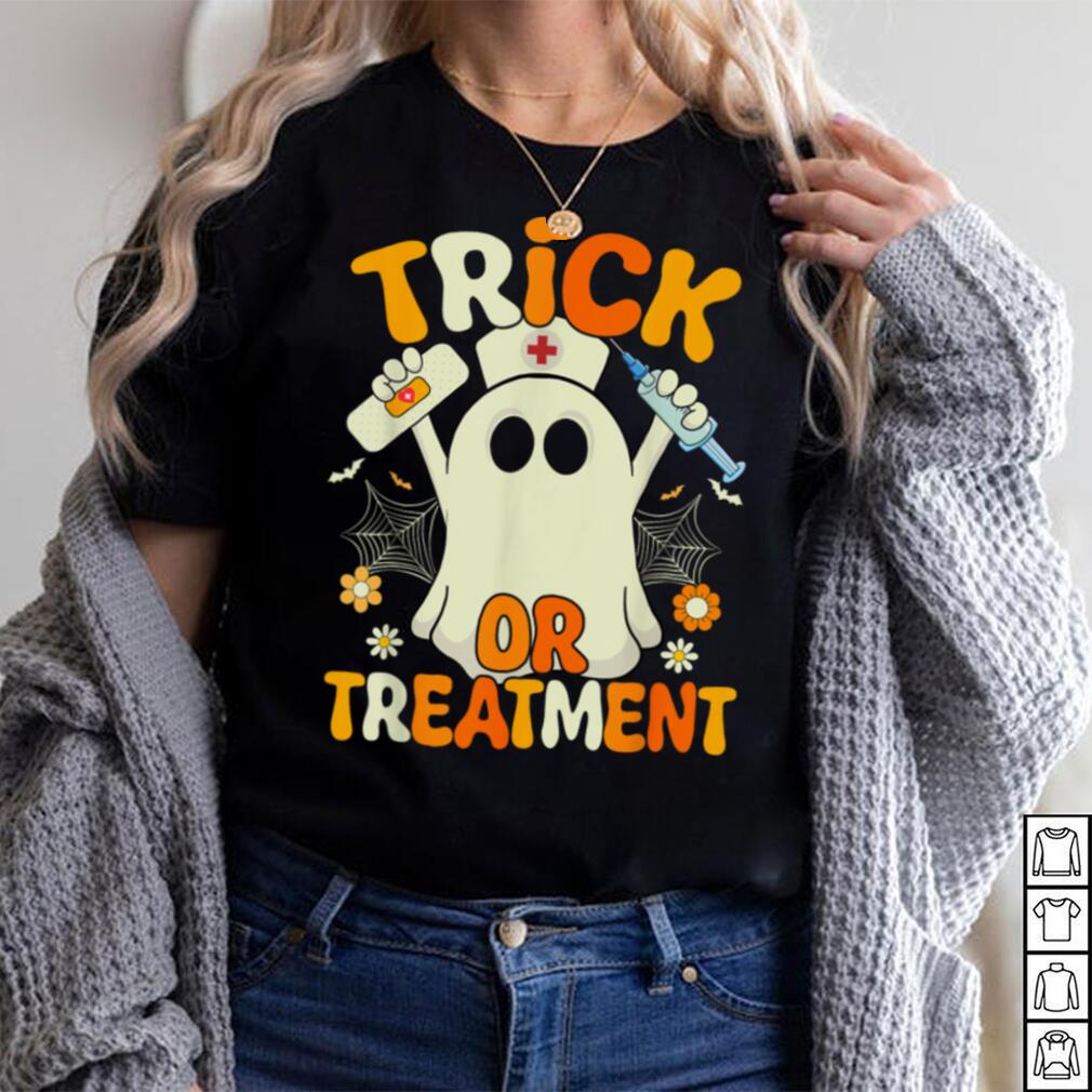 Halloween Nurse Trick Or Treatment Funny Ghost Nurse T Shirt Halloween Nurse Trick Or Treatment Funny Ghost Nurse T Shirt
