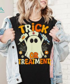 Halloween Nurse Trick Or Treatment Funny Ghost Nurse T Shirt, hoodie, sweater, long sleeve and tank top Halloween Nurse Trick Or Treatment Funny Ghost Nurse T Shirt