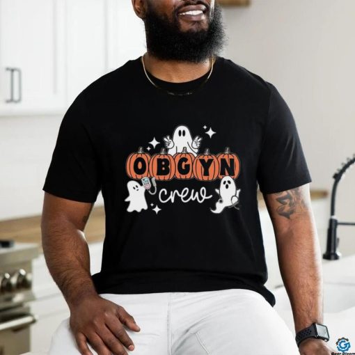 Halloween OBGYN Crew Ghost Obstetrics Nurse Squad Pumpkin T Shirt