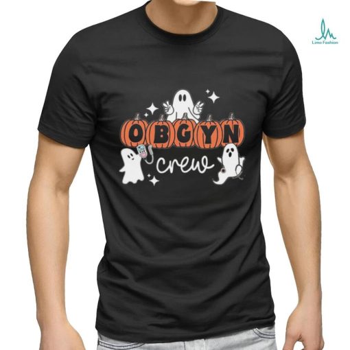 Halloween OBGYN Crew Ghost Obstetrics Nurse Squad Pumpkin T Shirt