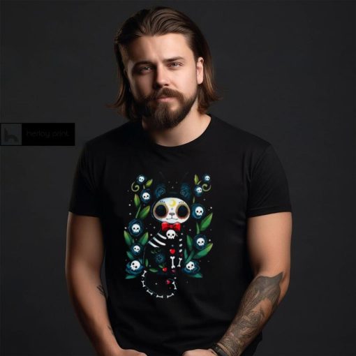 Halloween Skeleton Cat Shirt