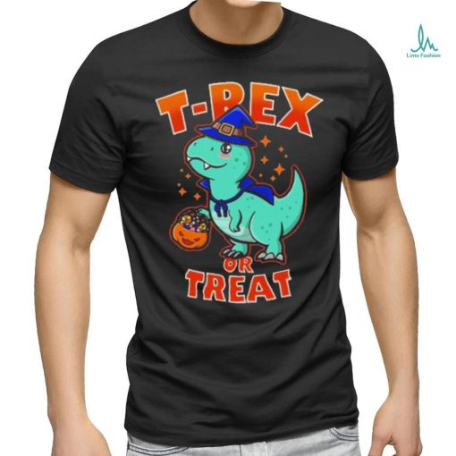 Halloween Trick or Treat Cute Kawaii T Rex Dinosaur For Kids Shirt