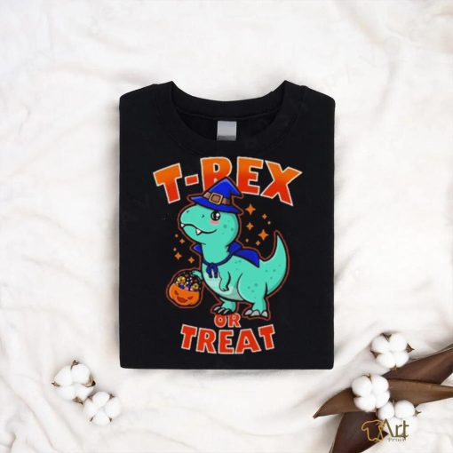 Halloween Trick or Treat Cute Kawaii T Rex Dinosaur For Kids Shirt